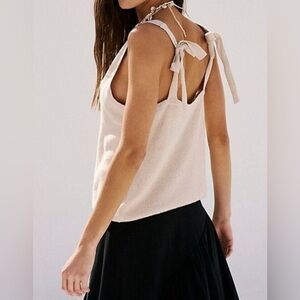 Free People Beach Keiran Sweater Knit Tank Top Size S Cream